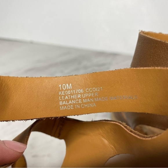 Kork Ease Camille Ankle Strap Brown Leather Heeled Sandal 10M - Picture 10 of 13